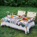 Camping Picnic Mat Cotton Linen Boho Outdoor Blanket Decor